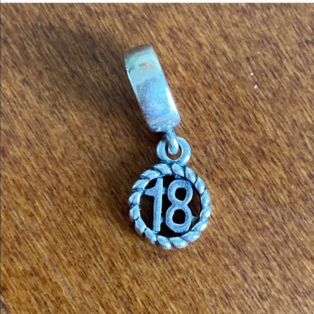 PANDORA NUMBER 18 CHARM